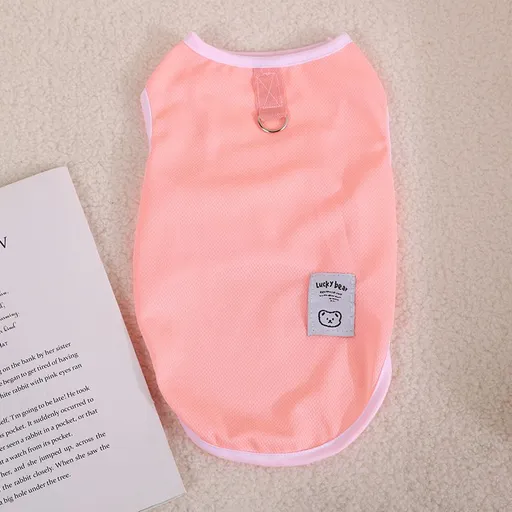 Dog Vest Breathable Summer Pet Clothing with Leash Clip XS