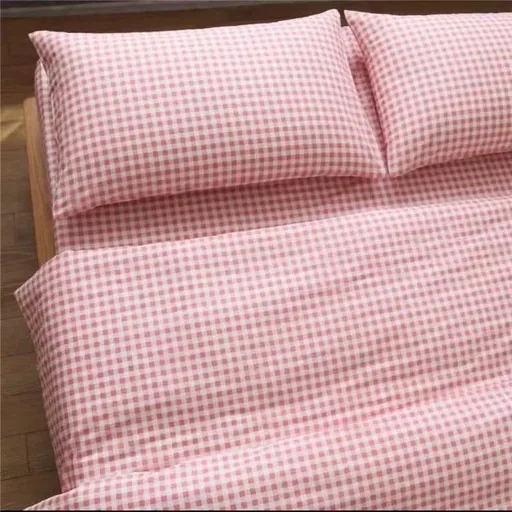 Duo Duo Quilt Cover Geometric Pattern Twill Pink lattice 1.2x 2.2 m sheets