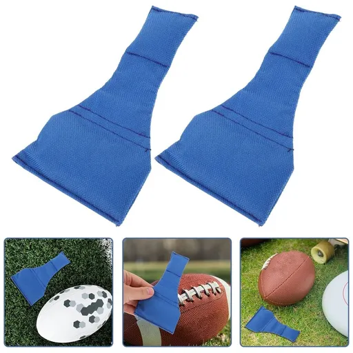 Soccer Referee Bean Bags 2-Pack Nylon Throw Bags Lightweight Blue