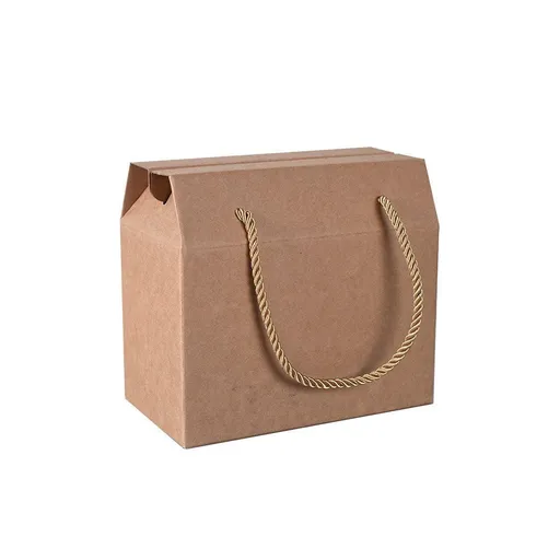 20Pcs Kraft Paper Cookie Boxes Bakery Packaging Brown Biscuit Gift Treat Boxes - S