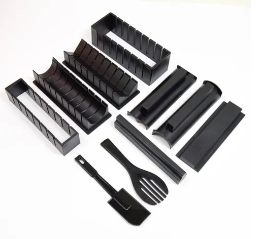 Sushi Maker Home Sushi Mold Press Plastic Sushi Maker Tool Easy Sushi Making Kit Sushi Set 10 Pieces