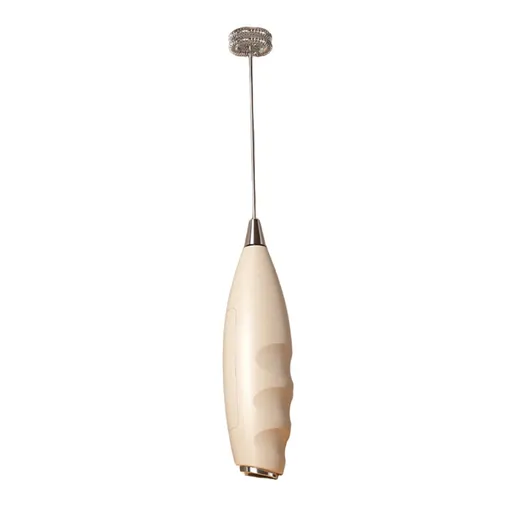 Portable Electric Milk Frother, Handheld Coffee Foam Maker for Lattes, Cappuccino, Hot Chocolate and Everyday Home Use, Beige