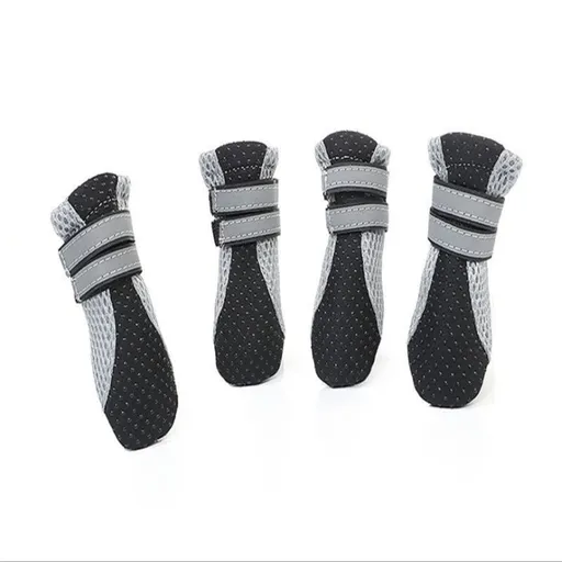 Durable dog shoe waterproof boots, paw protector - anti slip reflective, suitable for large and medium-sized dogs