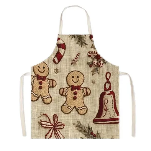Jolly Christmas & Halloween Apron, 56x45 cm Heavy Cotton Linen, sturdy and durable, standard fit, wrinkle-resistant, keeps you looking sharp.