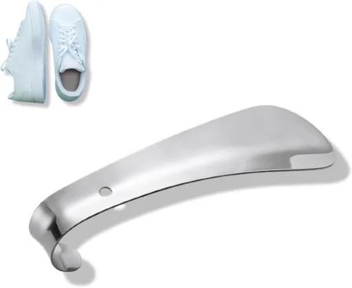Metal Shoe Horn, Travel Horn Stainless Steel Helper Stick Portable Horns Spoon for Women