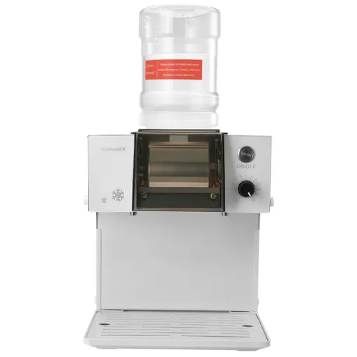 Snowflake Ice Machine, 60KG/24H Snowflake Ice Maker, Ice-Shaver Machine with Stainless Steel Blade, Electric Snow Cone Maker with 1.8L Tank, 90S Fast Pre-Cooling, for Home & Small Gatherings