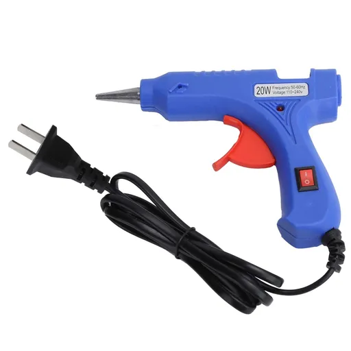 Glue Guns With Sticks 20w Hot Melting Glue Guns For Arts Craft 110-240v Suitable For Pasting Toy Models Making (blue)