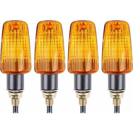 4 pcs Motorcycle Indicators Turn Signals 12V Waterproof Universal For Motorcycle Scooter Quad Cruiser Off ROad