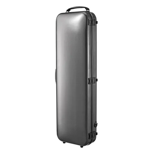 4/4 Full Size Violin Case, Built-in Hygrometer, Lightweight Portable Travel Carrying Bag, with Plush Lining, Shoulder Straps, Anti-Scratch, Professional Oblong Shape, for Violin, Black