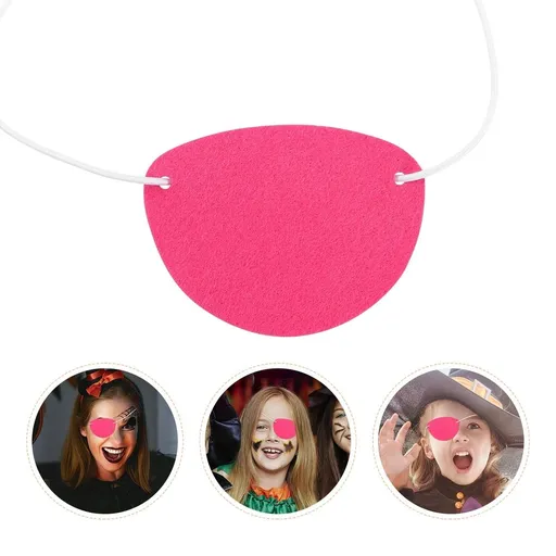 Watermelon Red Pirate Party Favors Felt Eye Patch for Decoration Comfortable and Breathable 10Pcs