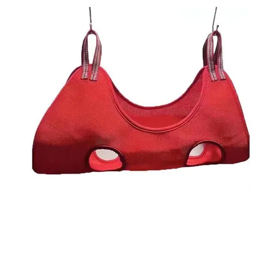 S Size Hammock Helper Pet Dog Cat Grooming Restraint Bags for Bathing Trimming Nail - Red