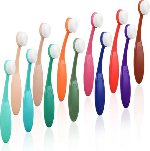 12 Pack Colored Mini Ink Blending Brushes Blenders,Small Ink Blending Tool for Card Making,Craft Broad Application Assortment Paper Crafter Color Code Handle (Brush Head Size 0.5 Inches)