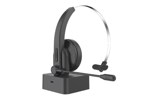 Wireless Headset with Mic for Work Bluetooth Headsets with Dual Noise Cancelling Microphone for Work/Home/Office/Call Center/PC