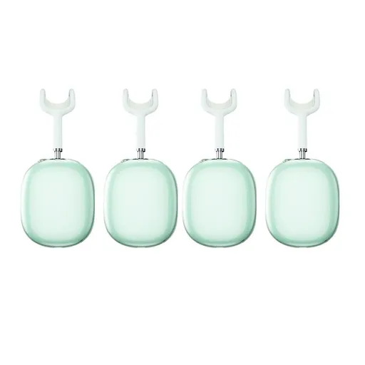 Case Cover for AirPods Max Headphones 2pcs Headphone Clear Case Shockproof Full Cover Protector for Apple AirPods Max -Green