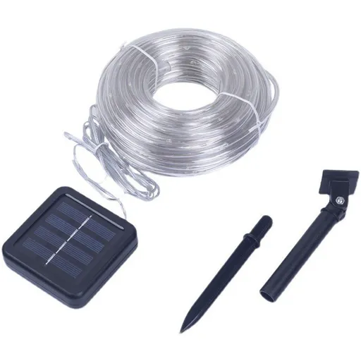 Solar LED Tube Lights Decorative String Lights Outdoor Garden Landscape Lighting Festive Party Wedding Lights