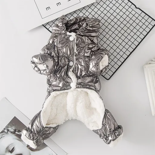 Dog Clothes Winter Four Legged Cloth Qipin Silver