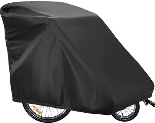 Bicycle Trailer Cover - Waterproof Bicycle Trailer Storage Cover - 420D Oxford Fabric - Waterproof cover for storing bicycle trailers - With PU coating - Child's Bicycle Trailer Cover - Anti-UV, windproof, dustproof, waterproof - 33*55*39 inches (84*