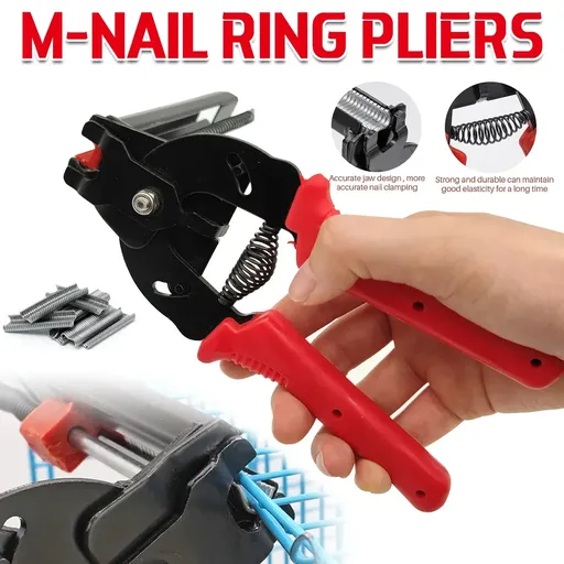 M-Type Nail Ring Pliers Professional Steel Cage Fastener Installation Tool