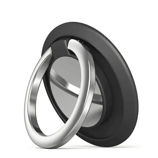 Iring Phone Ring Finger Holder Stand Car Mount Hook For Iphone Ipad Mobile Grip - A1- Black