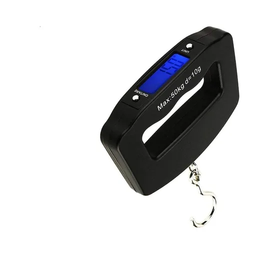 Electronic Travel Hanging Scales with Backlit Display/Tare/Data Hold Function, Handheld Style, Black