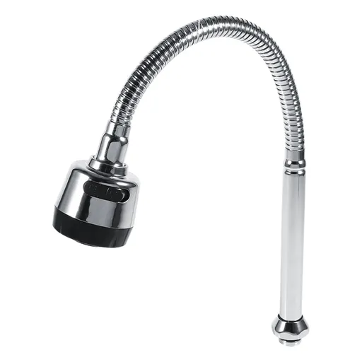 1x 304 Stainless Steel Swivel Spout Kitchen Sink Faucet Pipe Fittings Single Handle Connection