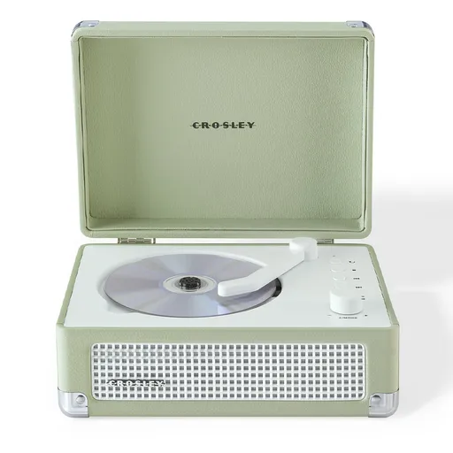 Crosley Cruiser Portable Retro CD Player with Stereo Bluetooth Speakers, FM Radio - Mint