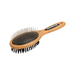 Natural Bamboo Two Sided Brush: Cats & Dogs