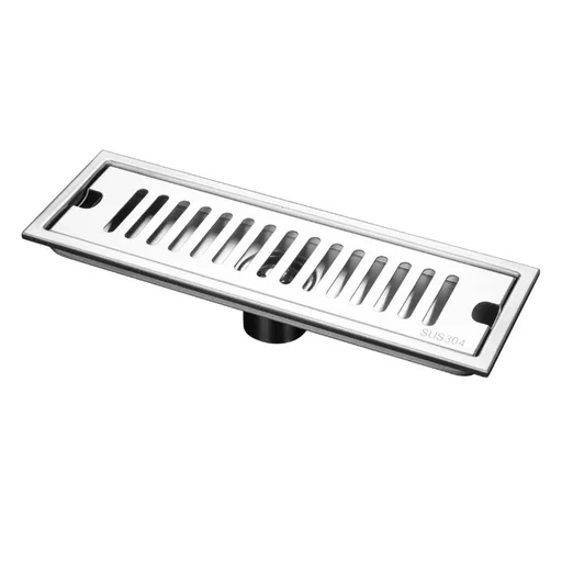 Long Floor Drain Stainless Steel Fast Large Drainage Deodorization Filter for Hotel Shower Room Bathroom 40cm