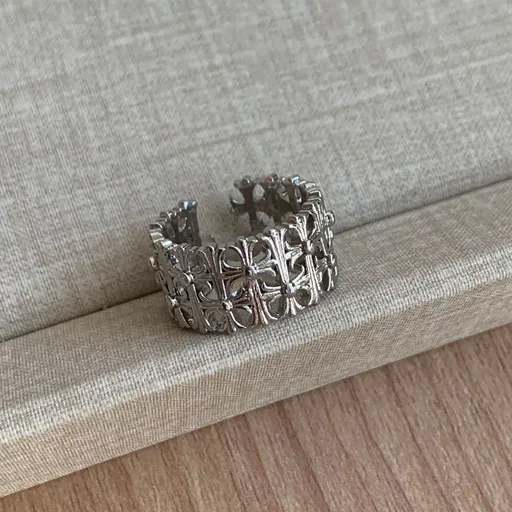 Double Layer Cross Zircon Ring | Christmas Trendy Accessory Gift | Minimalist High‑End Stackable Fashion Finger Band