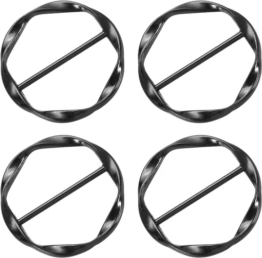 T-shirt Clips, Clothes Knotting Buckle Ring Wrap Holder for Women Scarf, Loose T-shirt
