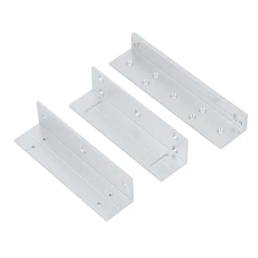 Electric Magnetic Lock Z L Bracket 180KG Holding Force 168mm Aluminum Alloy Electromagnetic Lock Bracket Set for Inward Door