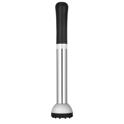 for Cocktails Stainless Steel Drink Muddler Bartender Accessories Lemon Smasher for Home Bar Tool Ice Crusher for Mojitos Fruit Drinks（21.2*4cm）