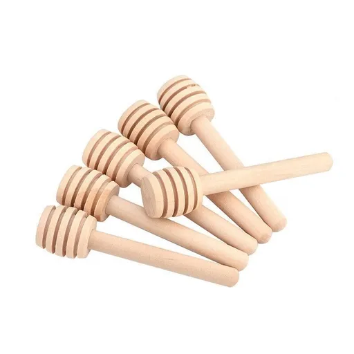 30PCS Mini Wooden Honey Dipper Stick for Honey Jar Dispense Drizzle Party Favors - 30PCS