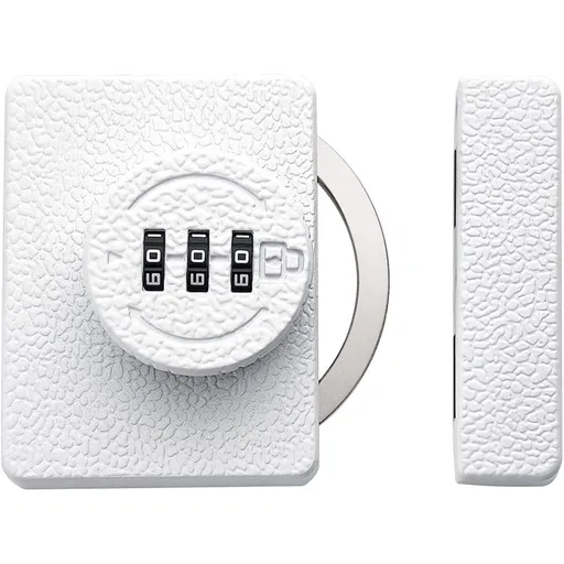 White Cabinet Lock,3 Digit Password Keyless,Anti Pry Mechanical Password Lock,Protect Privacy,for Drawer,Cabinets,Locker, Closet,Windows,Sliding Door,Bathroom,and Garden