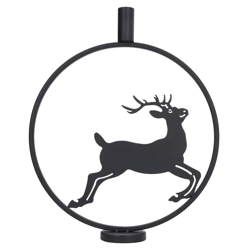 Deer Candle Holder Black European Style Tealight Holder Wall Decoration for Wedding Party