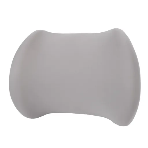Lumbar Support Pillow with Convex Design Ergonomic Memory Foam Detachable Breathable Chair Lumbar Cushion for Office Grey