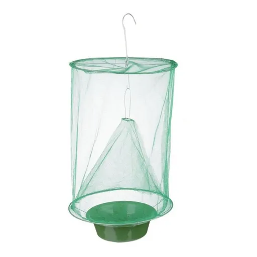 Fly Trap Garden Ranch Orchard Trap,Ranch Fly Trap , The Most Effective Trap Ever Made with Pots Flay Catcher Drosophila (4 Pack)