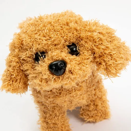 Toy Dogs That Walk and Bark, Battery Realistic Puppy for Kids Realistic Barking Dog Toy Walking Electronic Pets Girls(Teddy)