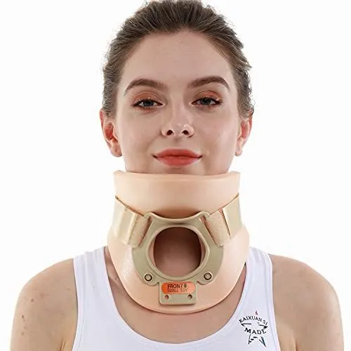 Neck Brace Foam Lightweight Soft Cervical Collar Height 3 1/4 Inch Immobilizer Collar Support Neck Traction Device Neck and Head Braces - Skin - Size XL
