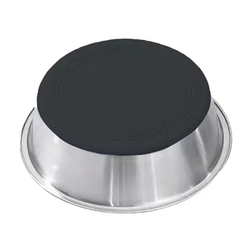 Stainless Steel Cat Bowls 5/7/8/10 Inch Metal Cat Bowl Shallow Wide Flat Cats Dishes for Food and Water Kitten Bowls with Non Slip Silicone Bottom for Dogs Pets