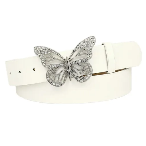 Women's Leather Belt with Buckle for Jeans and Dresses