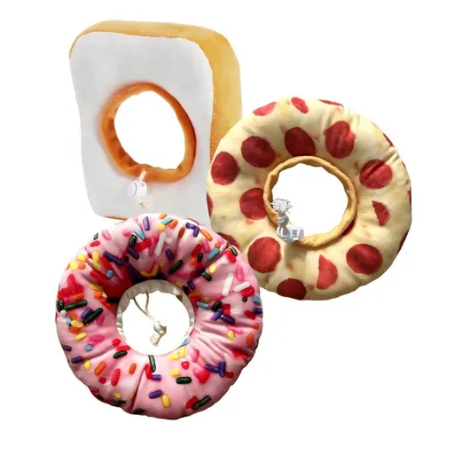 Amoor Pet Elizabethan Collars Pizza Donut Toast M Dessert three-piece set