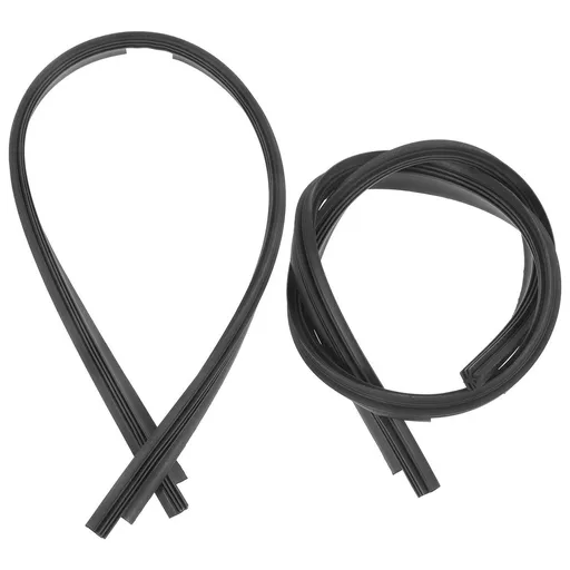 2Pcs Black Plastic Wiper Blades Refills Compatible with Various Car Windshield Wipers