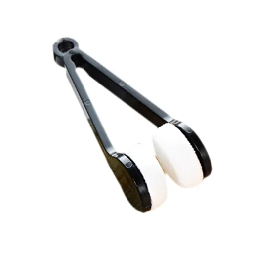 Portable Eyeglass Cleaner Brush Soft Sun Glasses Cleaning Clip Eyeglasses Cleaning Tool for OutdoorBlack