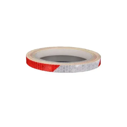 8m Reflective Tape for Bikes Cars Motorcycles Waterproof High Visibility Strip - Red-White