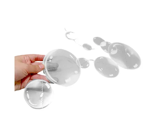 2Pcs Bubble Hanging Flags for Home-White