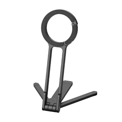 ULANZI MA30 Magnetic Phone Tripod Stand for iPhone - Aluminium Maglock Smartphone Mini Tripod Pocket Cell Phone Stand Dual-Sided Magnet Quick Mount Compatible with iPhone 16 15 14 13 12 Magsafe (Dark Grey)