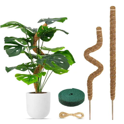 Bendable Moss Pole for Plants - 28 inches (2 Pack) | Support for Plant Climbing and Growth | Elevate Your Indoor Garden
