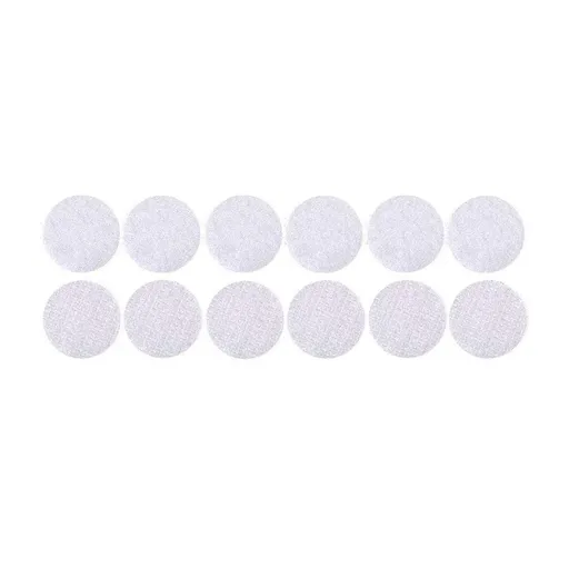 Strong Sticky Round Self Adhesive Dots DIY Bond Tape No Mark Fasteners - White 20Pairs - 20mm