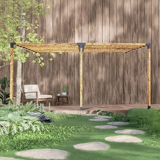 DIY Pergola Kit – Double Wall with Top Rafters Set with Brackets